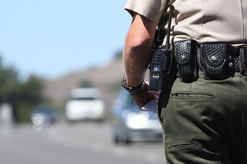 police officer approaching car, what to do after getting a speeding ticket